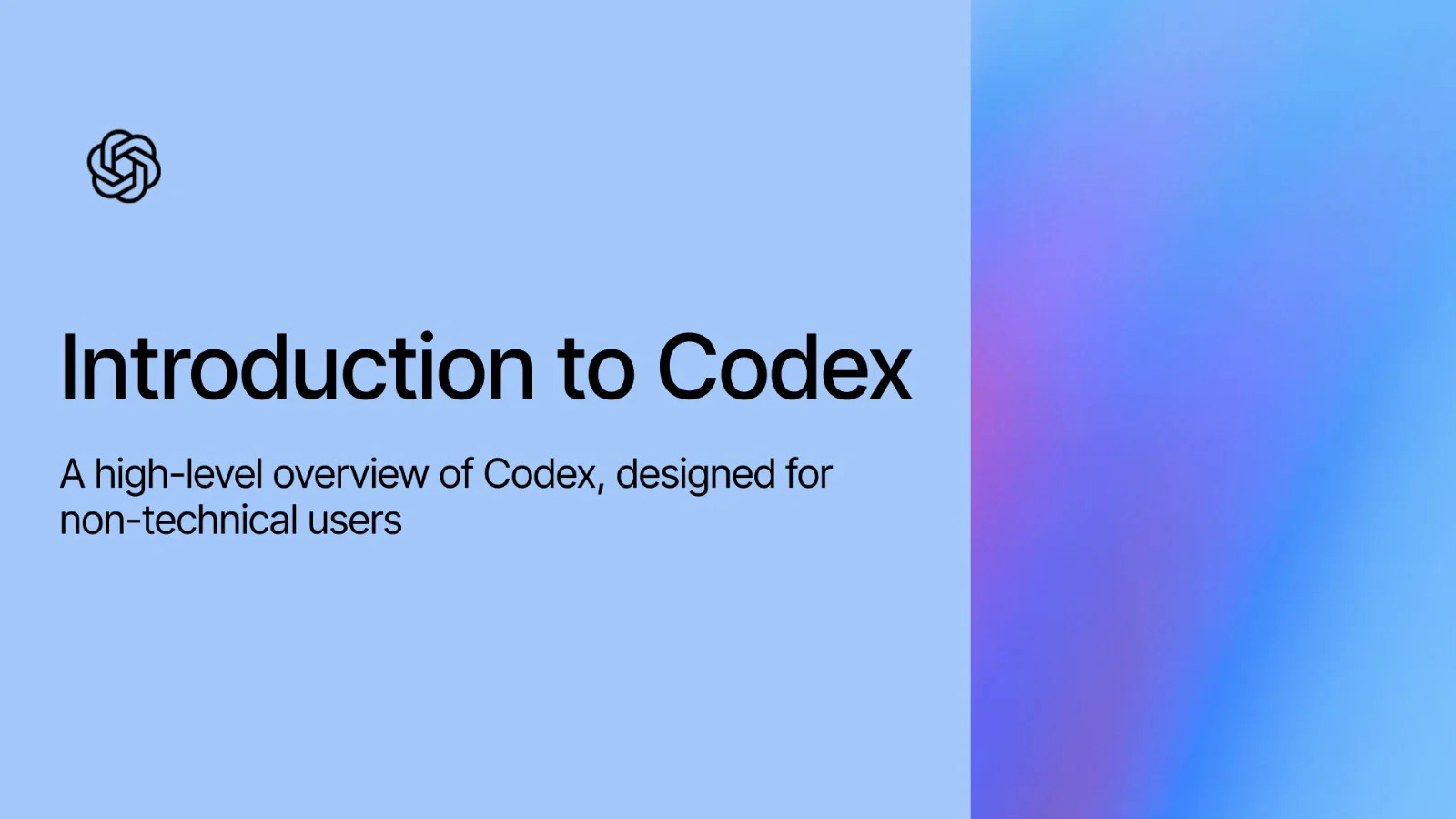 OpenAI Academy cover reading Introduction to Codex.
