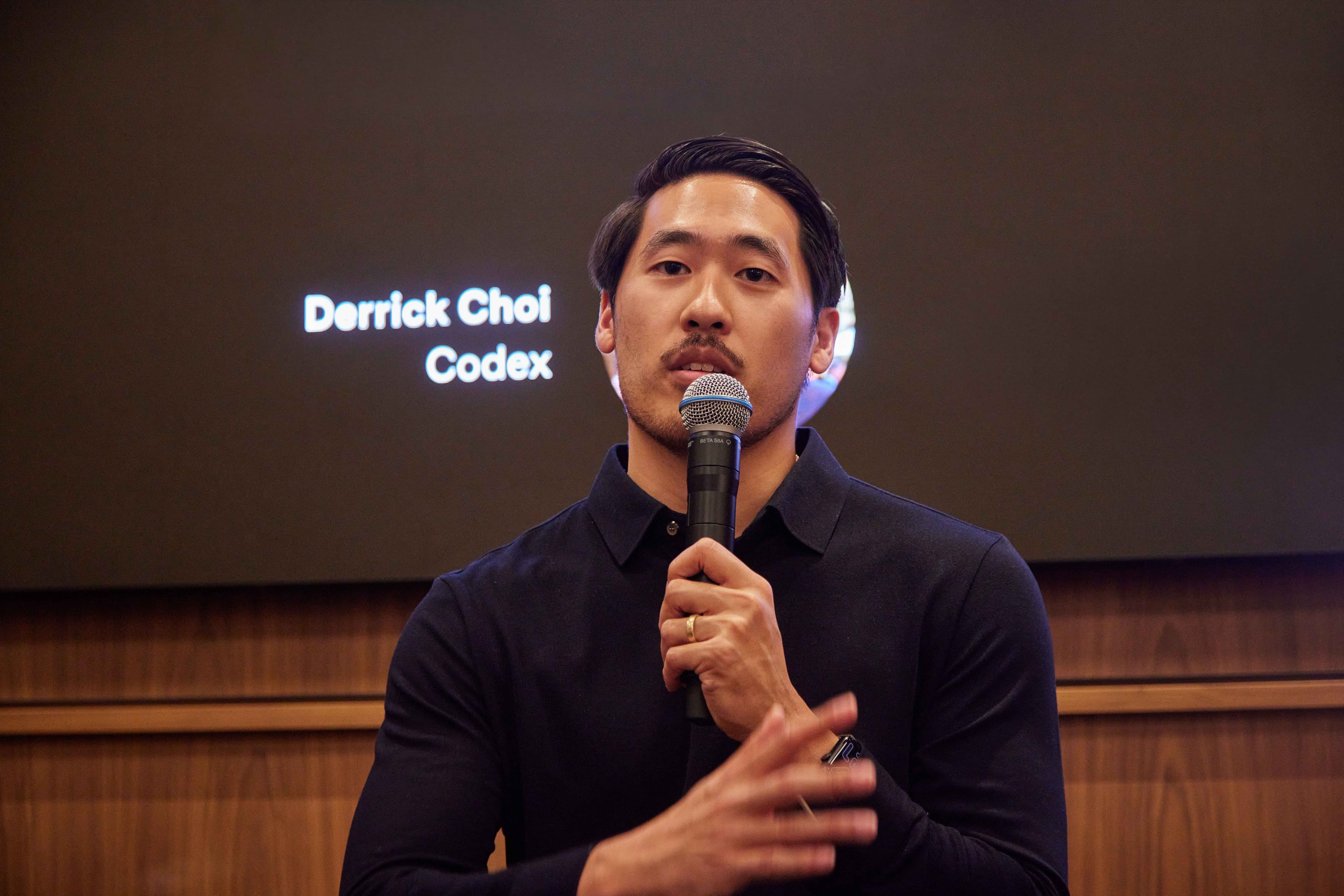 Derrick Choi speaking about Codex and enterprise deployment engineering.